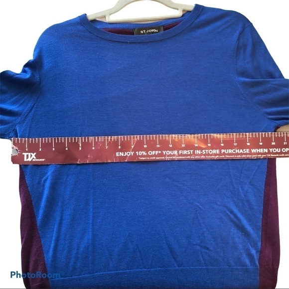 St John Wool Sweater Womens Medium Old Money Capsule Luxury Minimalist Cozy - Picture 9 of 11